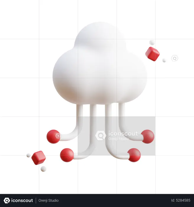 Cloud Technology Metaverse  3D Icon