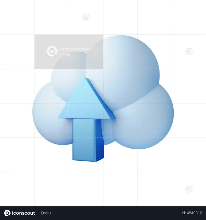 Cloud-Upload  3D Icon