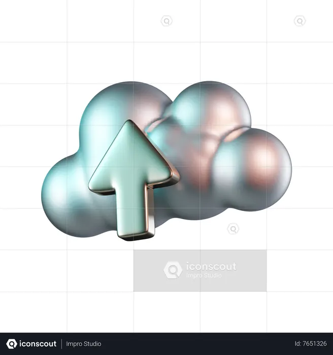 Cloud-Upload-Daten  3D Icon