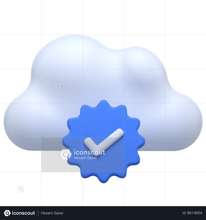 Cloud vérifié  3D Icon