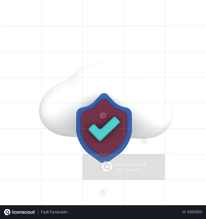 Cloud Verified  3D Icon