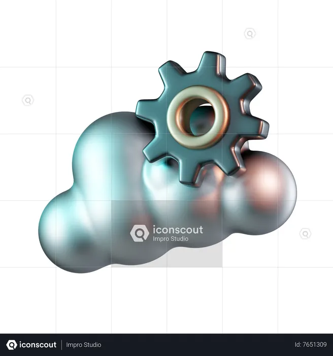 Cloud-Verwaltungseinstellung  3D Icon