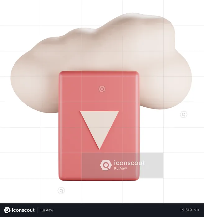 Cloud Video  3D Icon