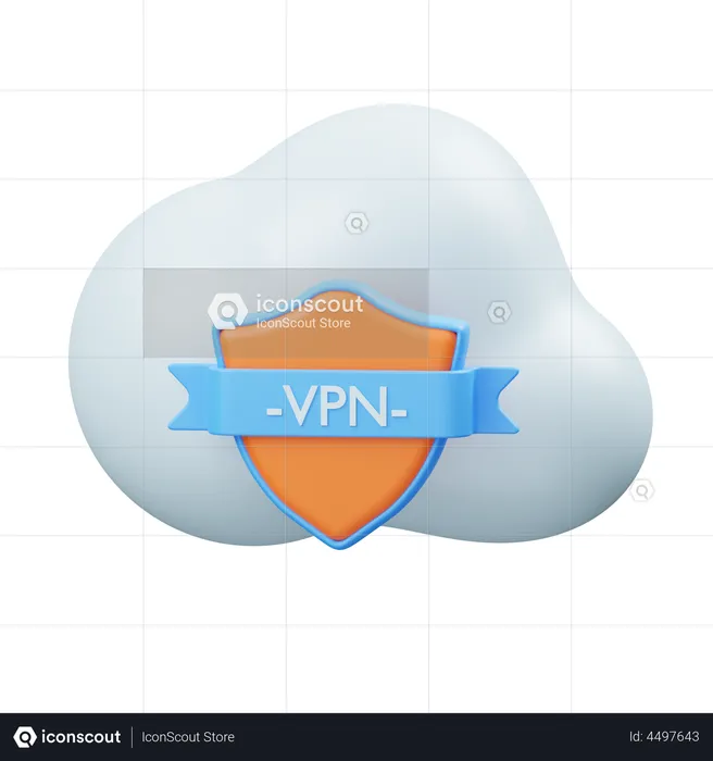 Cloud-VPN  3D Icon