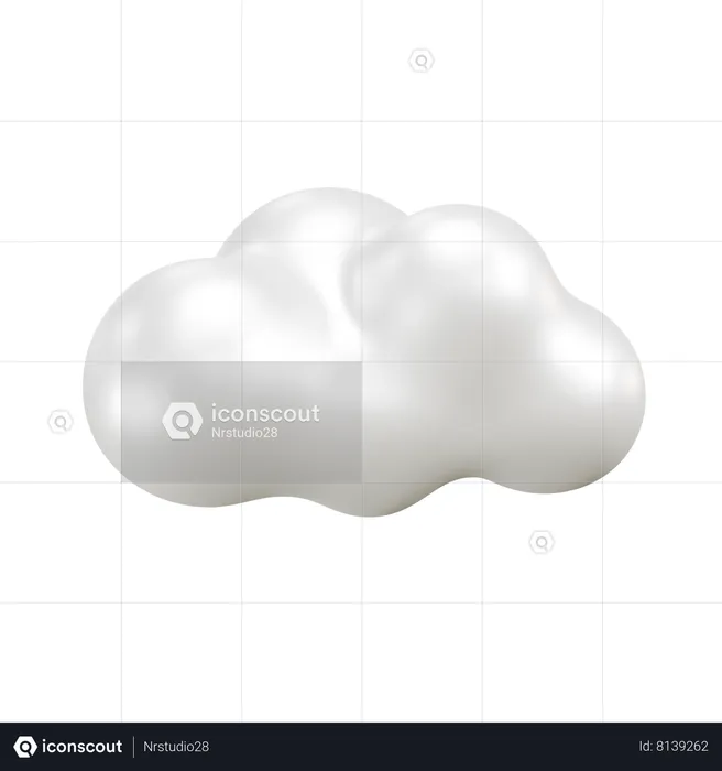 Cloud weather  3D Icon