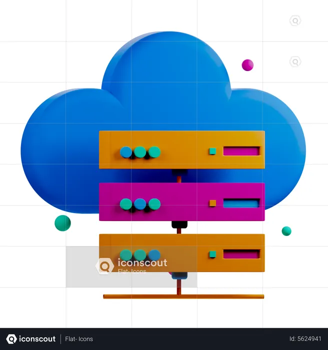 Cloudserver  3D Icon