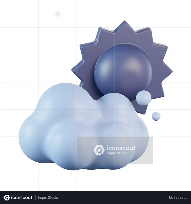 Cloudy  3D Icon