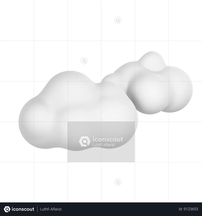 Cloudy  3D Icon