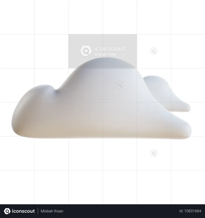 Cloudy  3D Icon