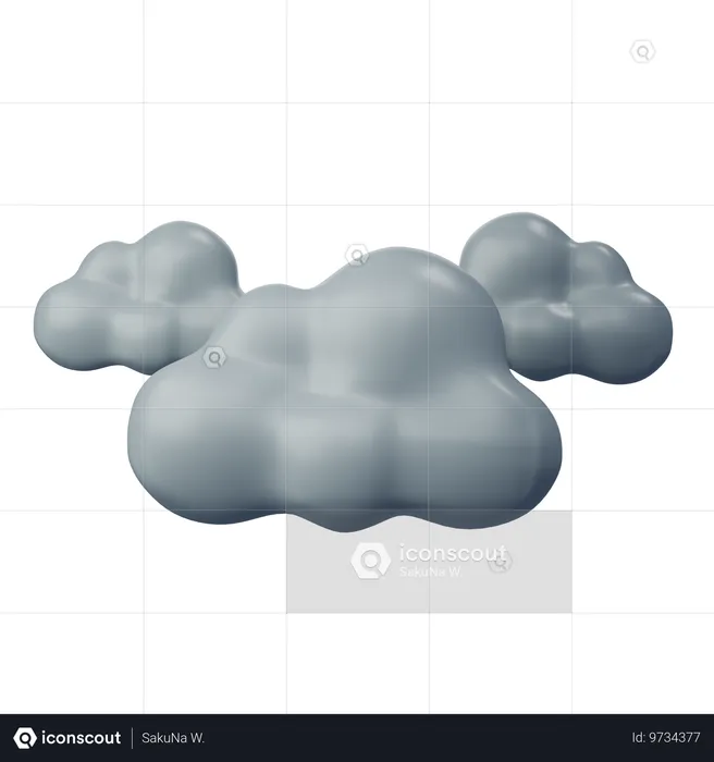 Cloudy  3D Icon