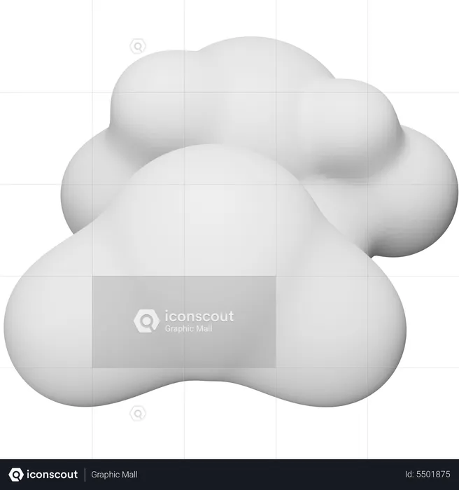 Cloudy  3D Icon