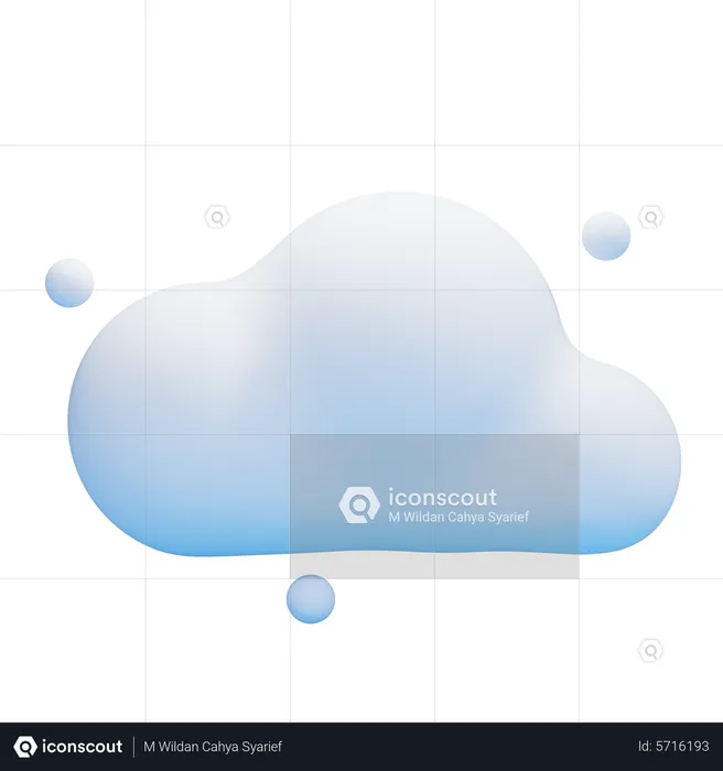 CLOUDY  3D Icon