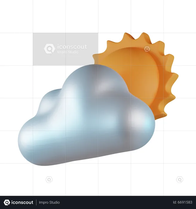 Cloudy  3D Icon