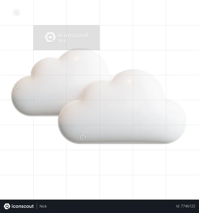 Cloudy  3D Icon