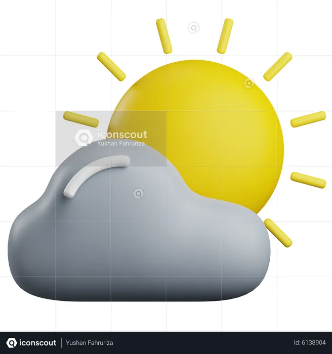 Cloudy Day  3D Icon