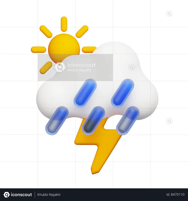 Cloudy Day  3D Icon