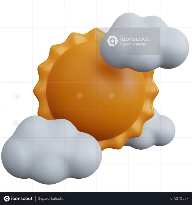 Cloudy Day  3D Icon