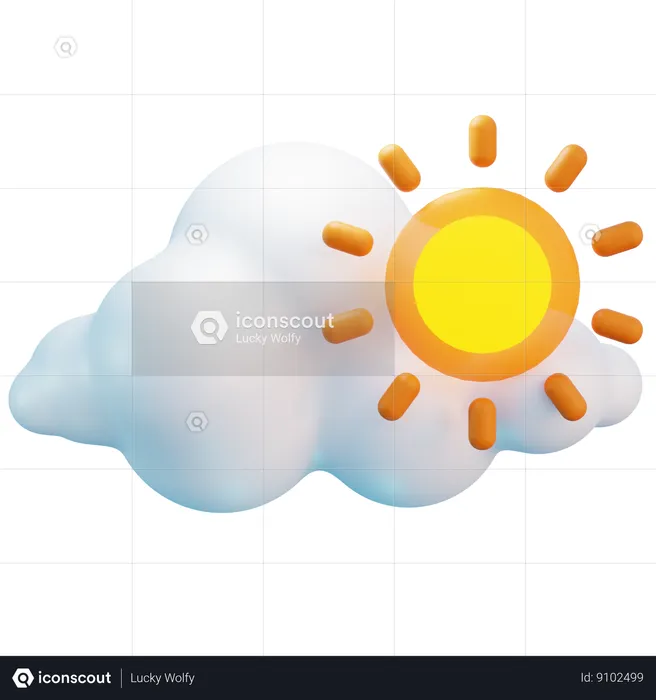 Cloudy Day  3D Icon