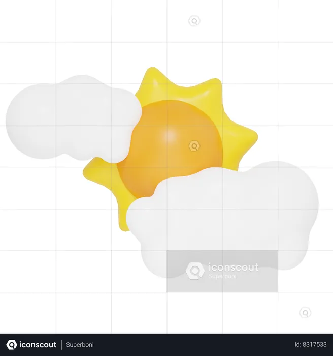 Cloudy Day  3D Icon