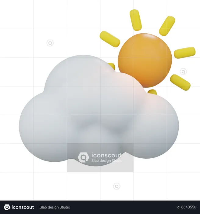 Cloudy Day  3D Icon