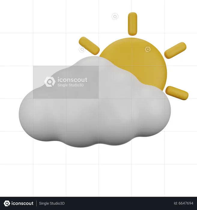 Cloudy Day  3D Icon