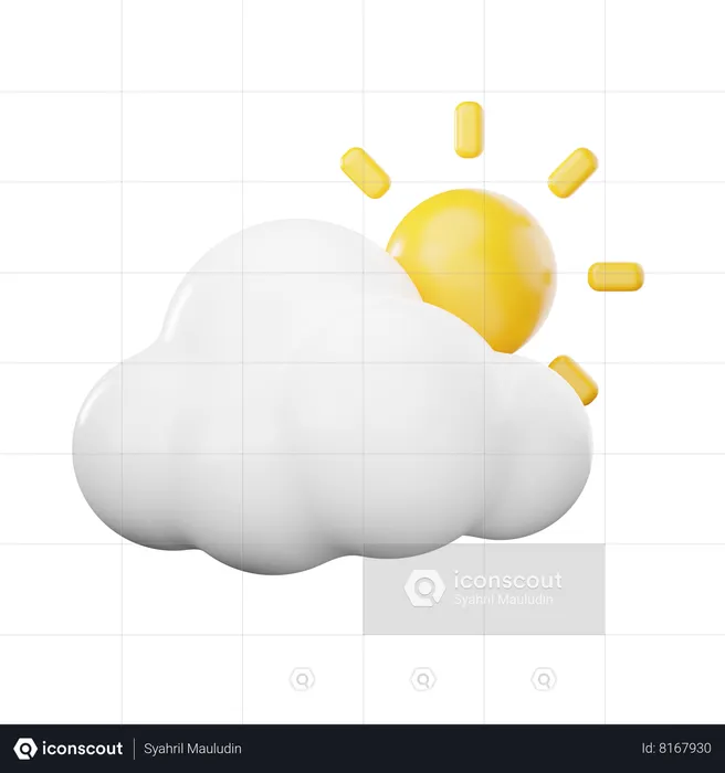 Cloudy Day  3D Icon