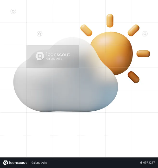 Cloudy Day  3D Icon