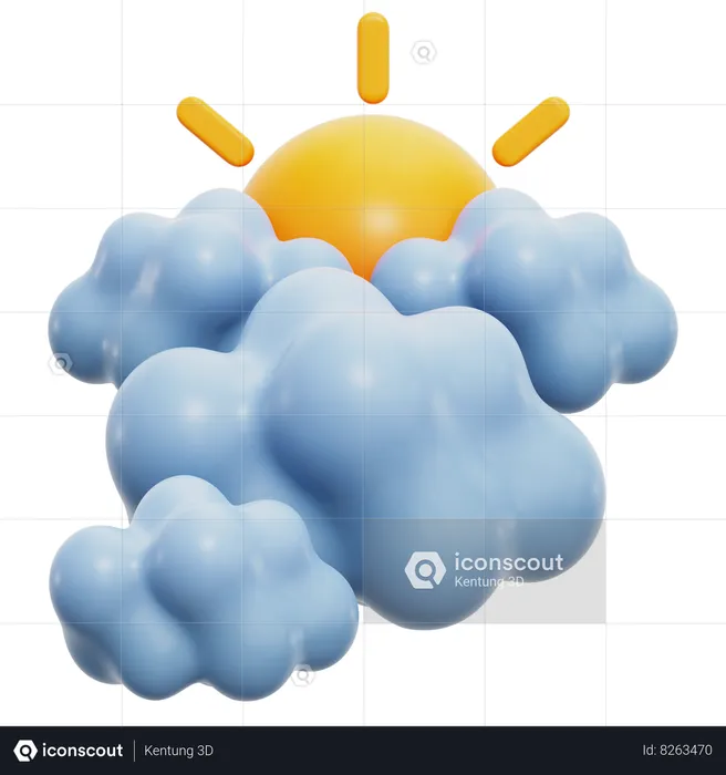 Cloudy Day  3D Icon