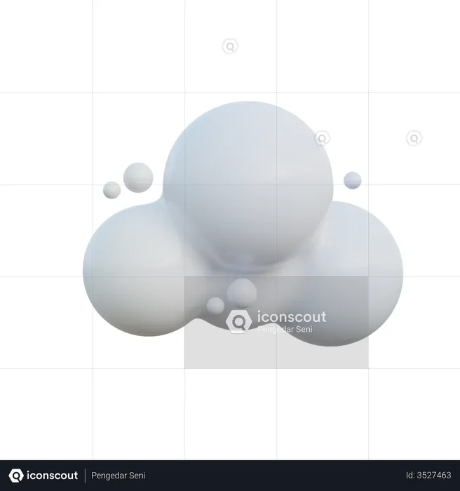 Cloudy Sky  3D Icon