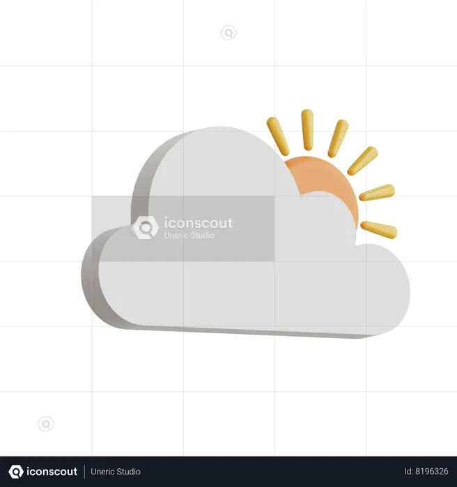 Cloudy Weather  3D Icon
