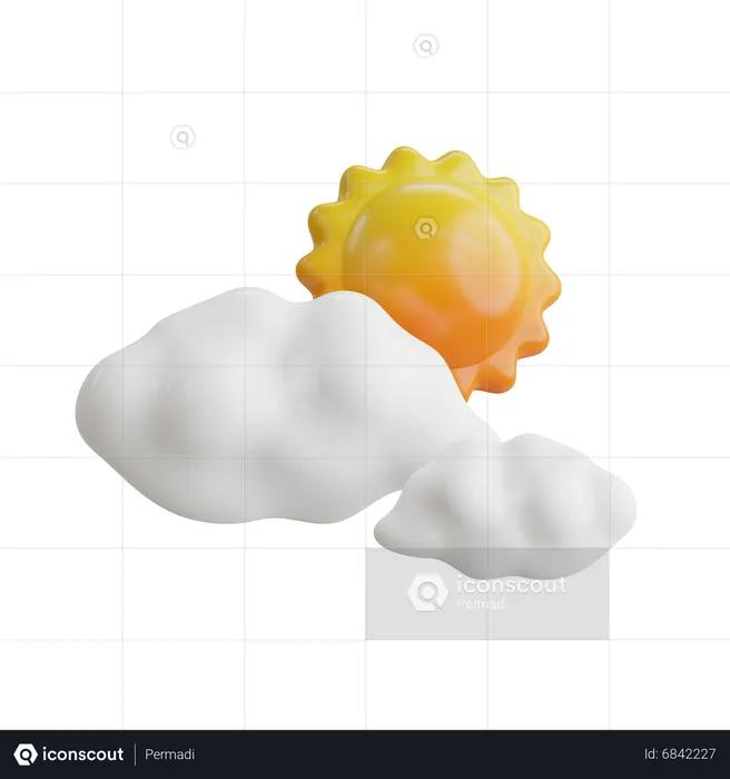 Cloudy Weather  3D Icon