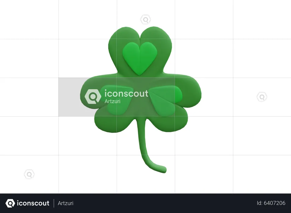 Clover  3D Icon