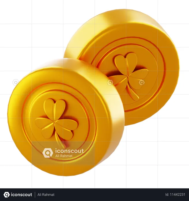클로버 금화  3D Icon