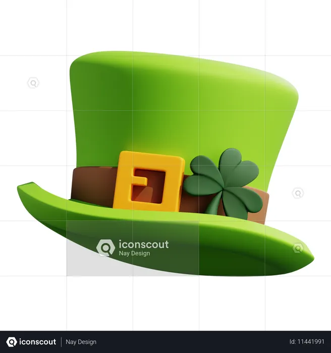 Clover Hat  3D Icon