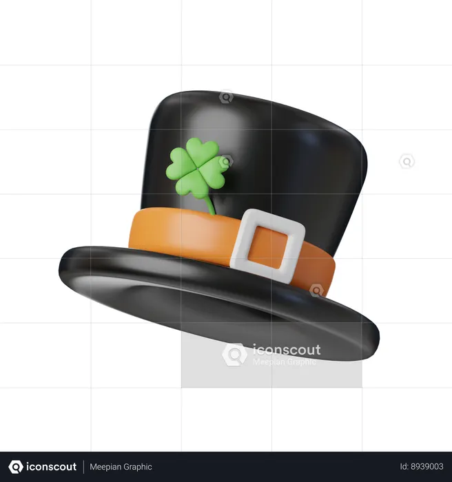 Clover Hat  3D Icon