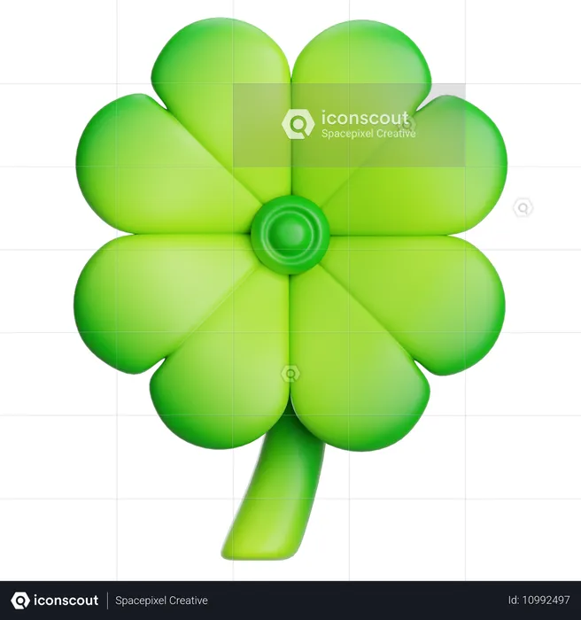 Clover Leaf  3D Icon