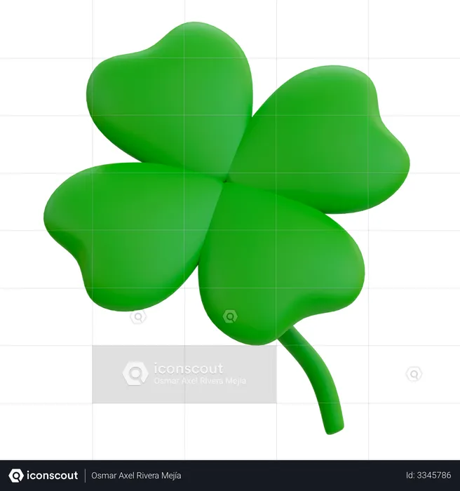 Clover Leaf  3D Illustration