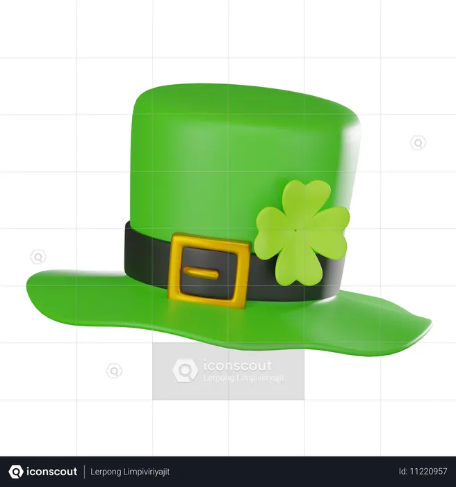 Clover Leaf Hat  3D Icon