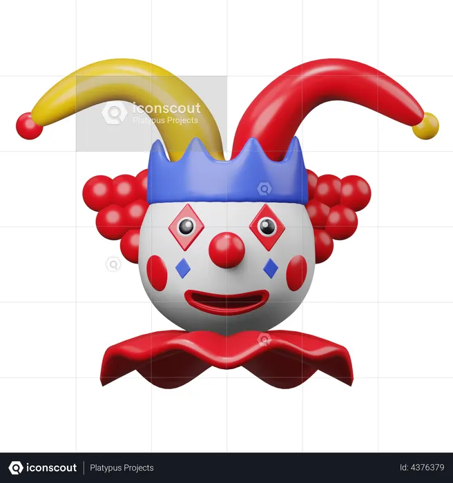 Clown  3D Illustration