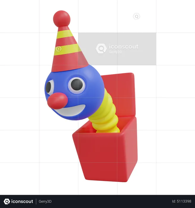 Clown Box  3D Icon