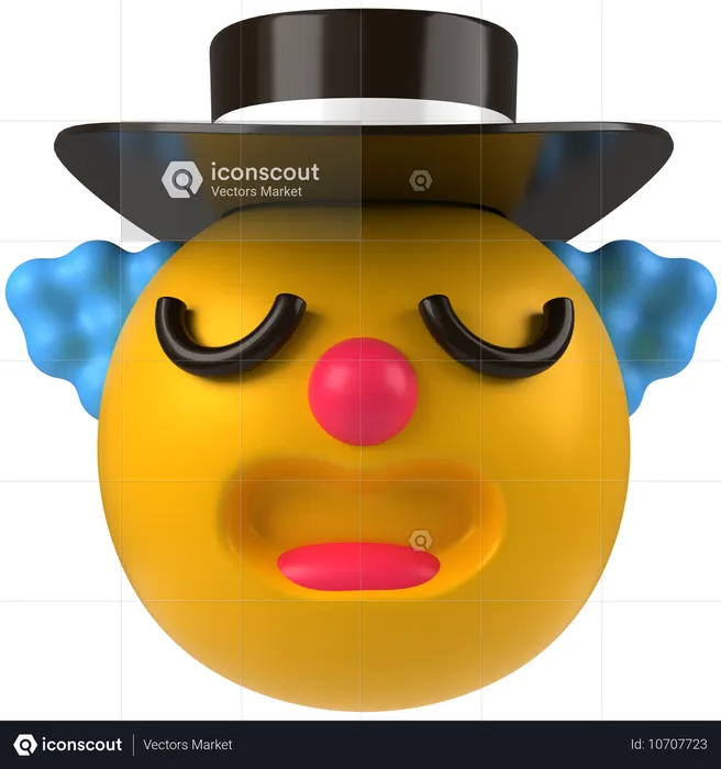 Clown-Emoji  3D Icon