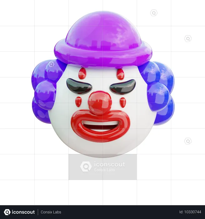 Clown emoji  3D Icon