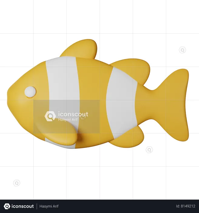 Clown Fish  3D Icon