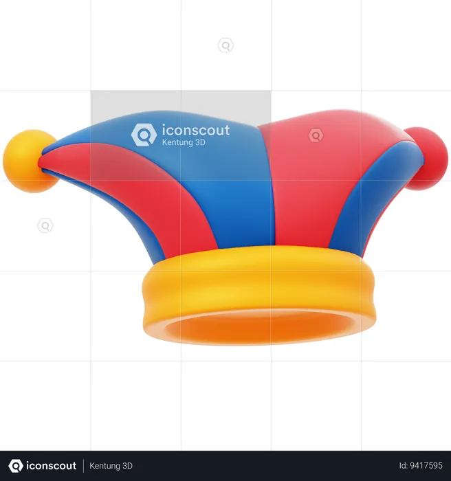 Clown Hat  3D Icon