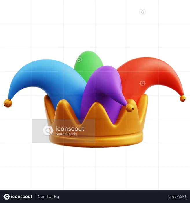 Clown Hat  3D Icon