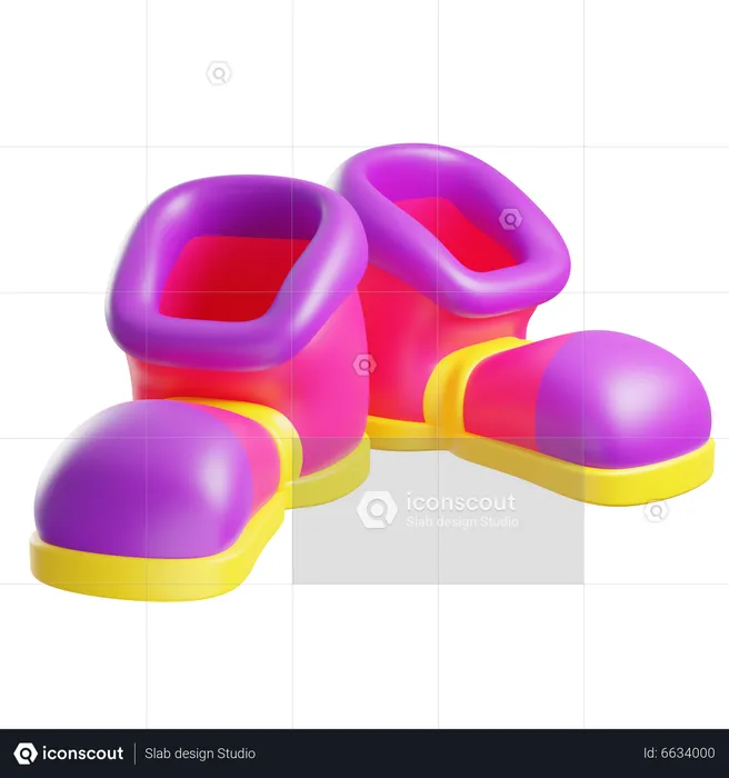Clown Shoes  3D Icon