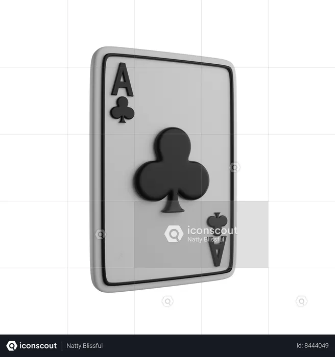 Clubs card  3D Icon