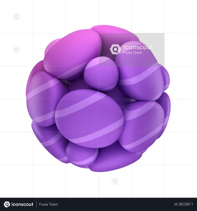 Balão cluster  3D Icon