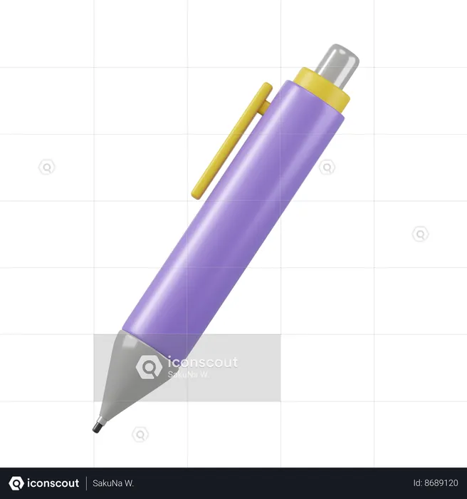 Clutch Type Pencil  3D Icon