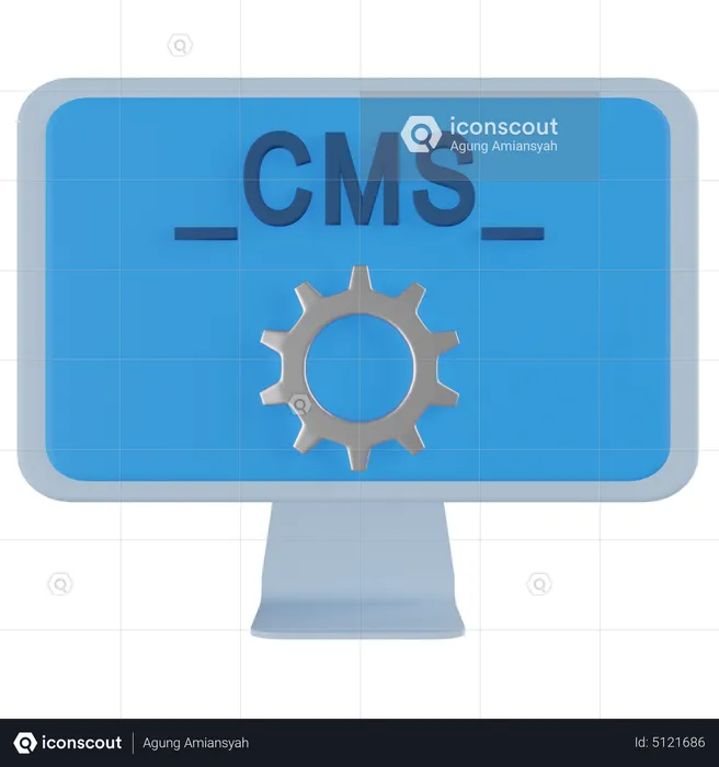 CMS  3D Icon